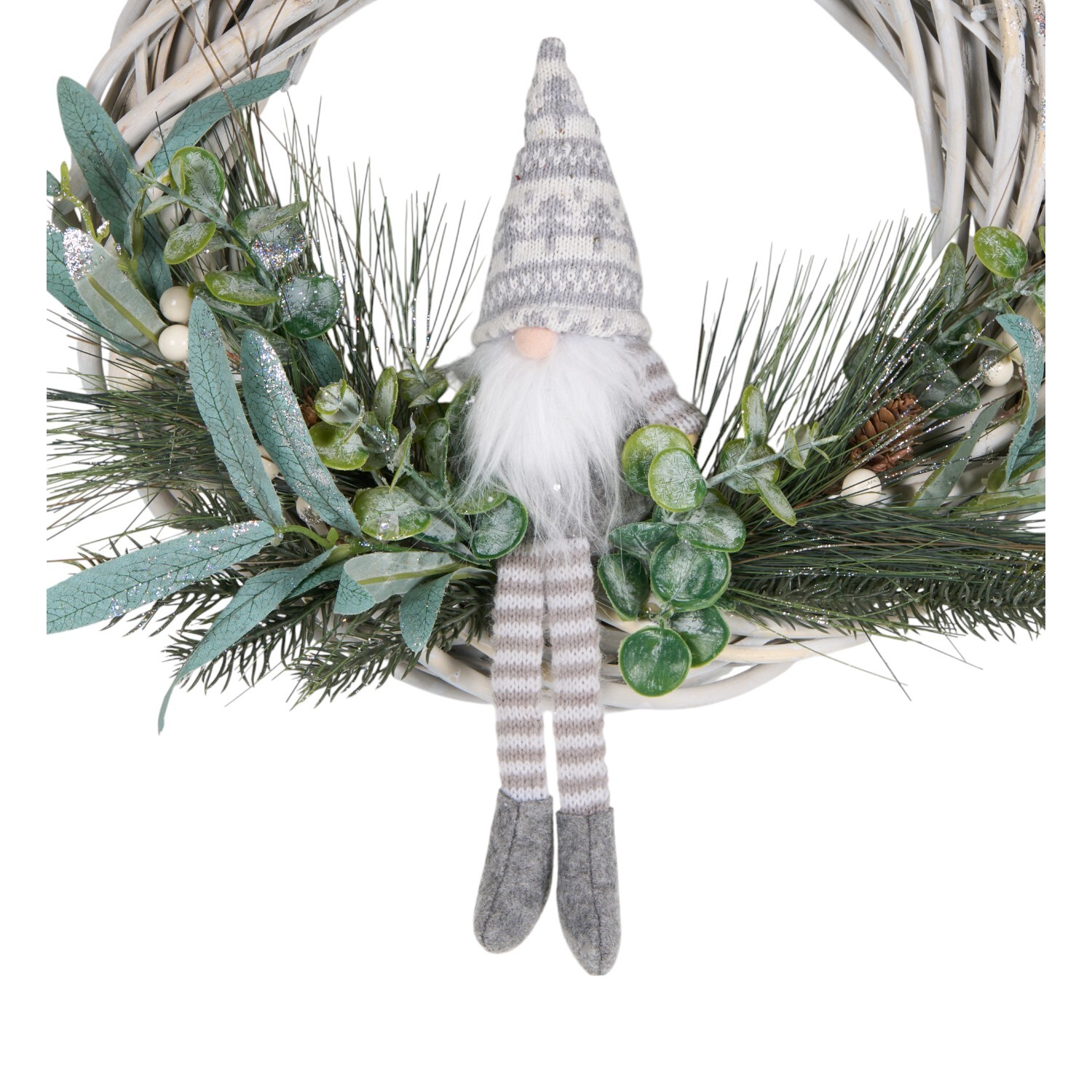 Gonk Wicker WreathMulticolour Image 2