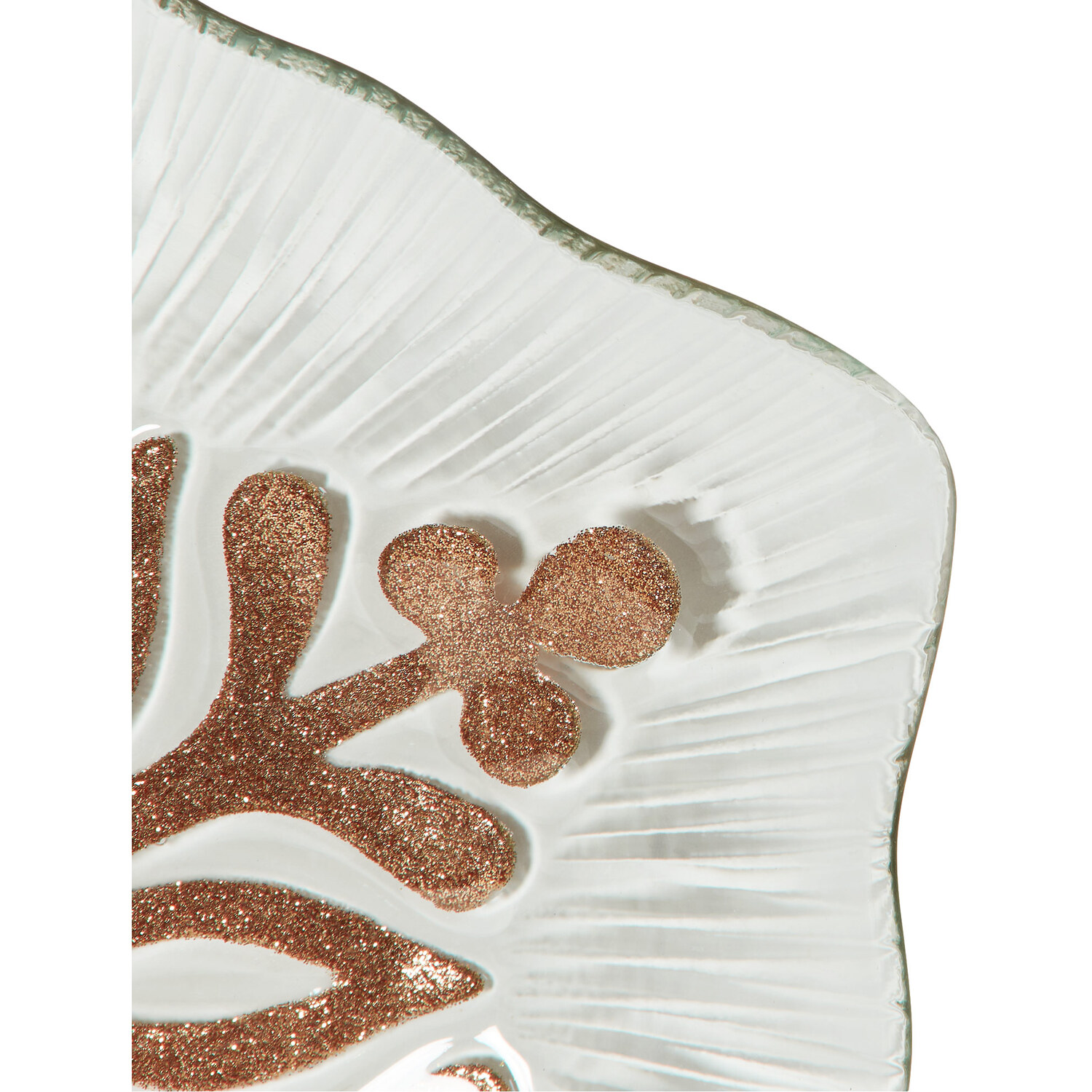 Glitter Snowflake Trinket Dish - Clear Image 2