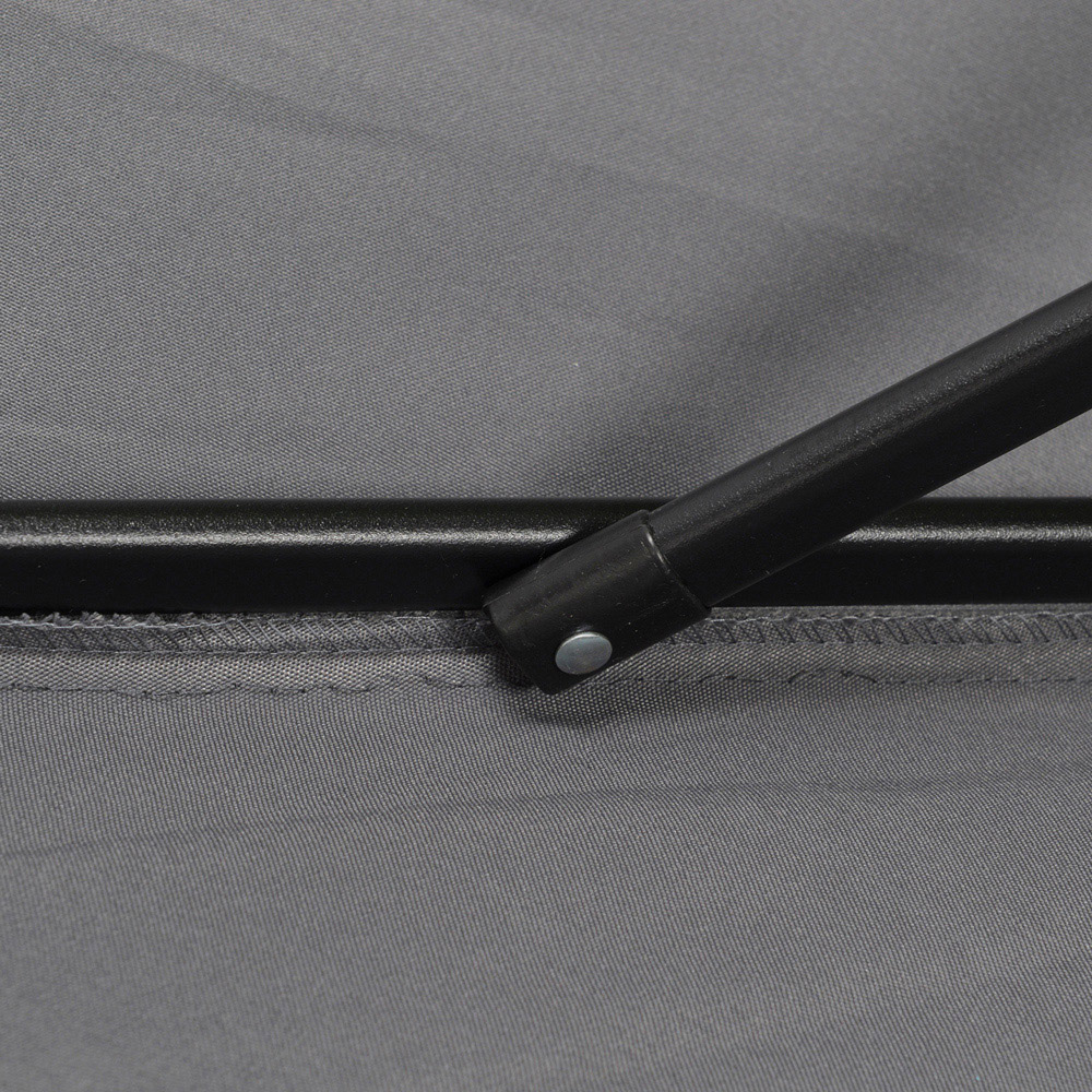 Outsunny Dark Grey Patio Parasol 2m Image 3