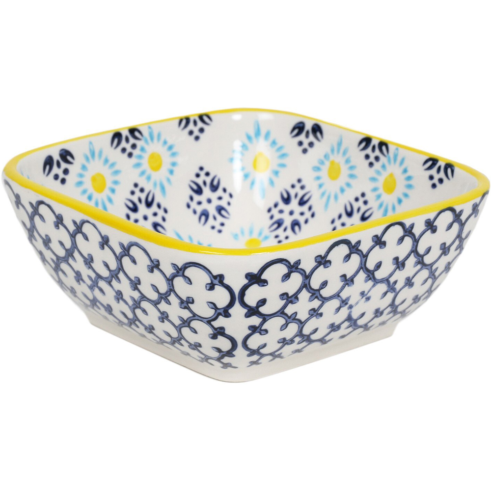 Amari Yellow 5" Square Bowl Image 2