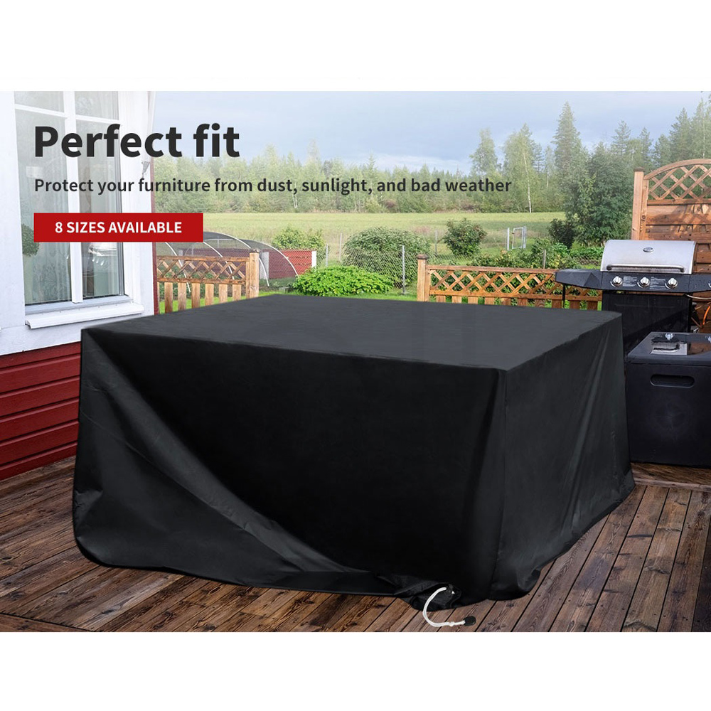 Marlow Black Garden Furniture Cover 100 x 242 x 162cm Image 6