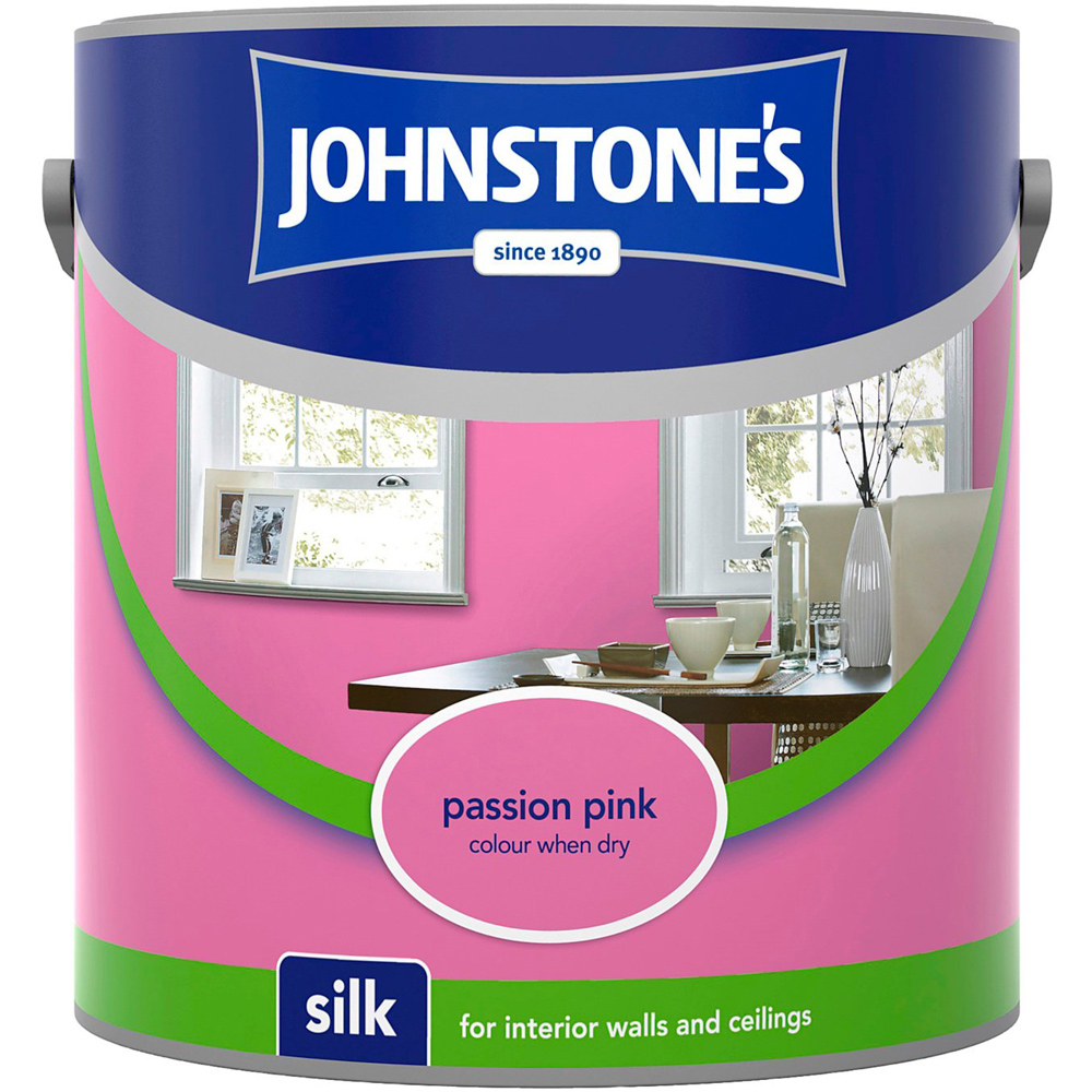 Johnstones Silk Emulsion Paint - Passion Pink Image 2