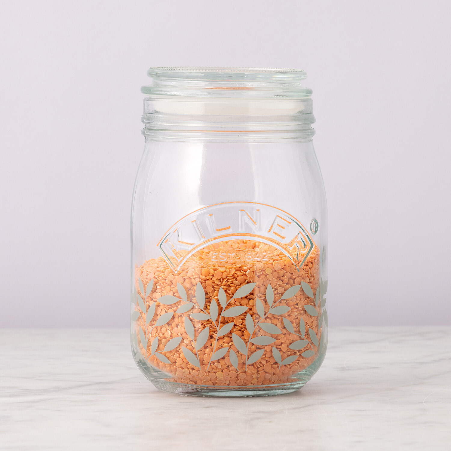 Kilner Botanical Push Top Jar - Clear / 1l Image 3