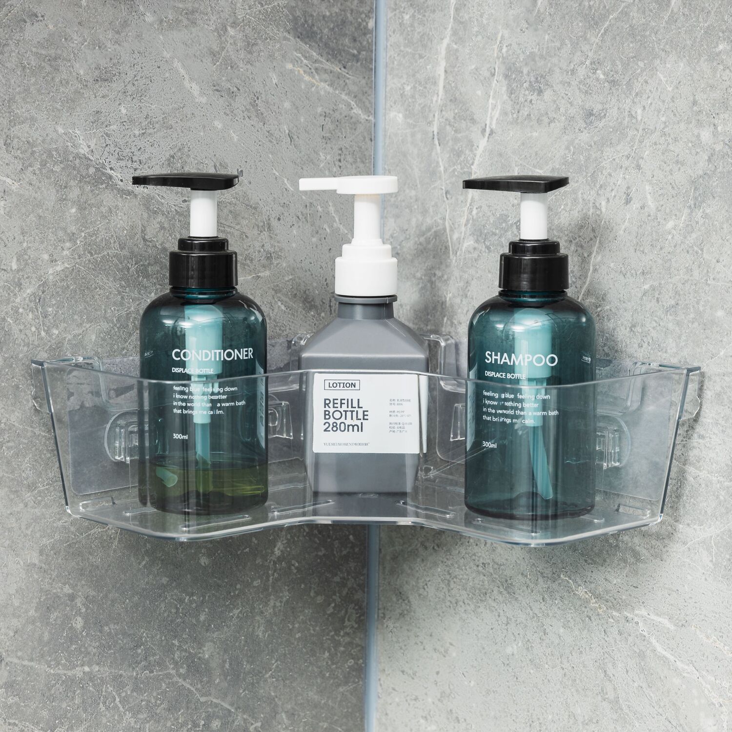 Bali Adhesive Corner Storage Basket Image 2