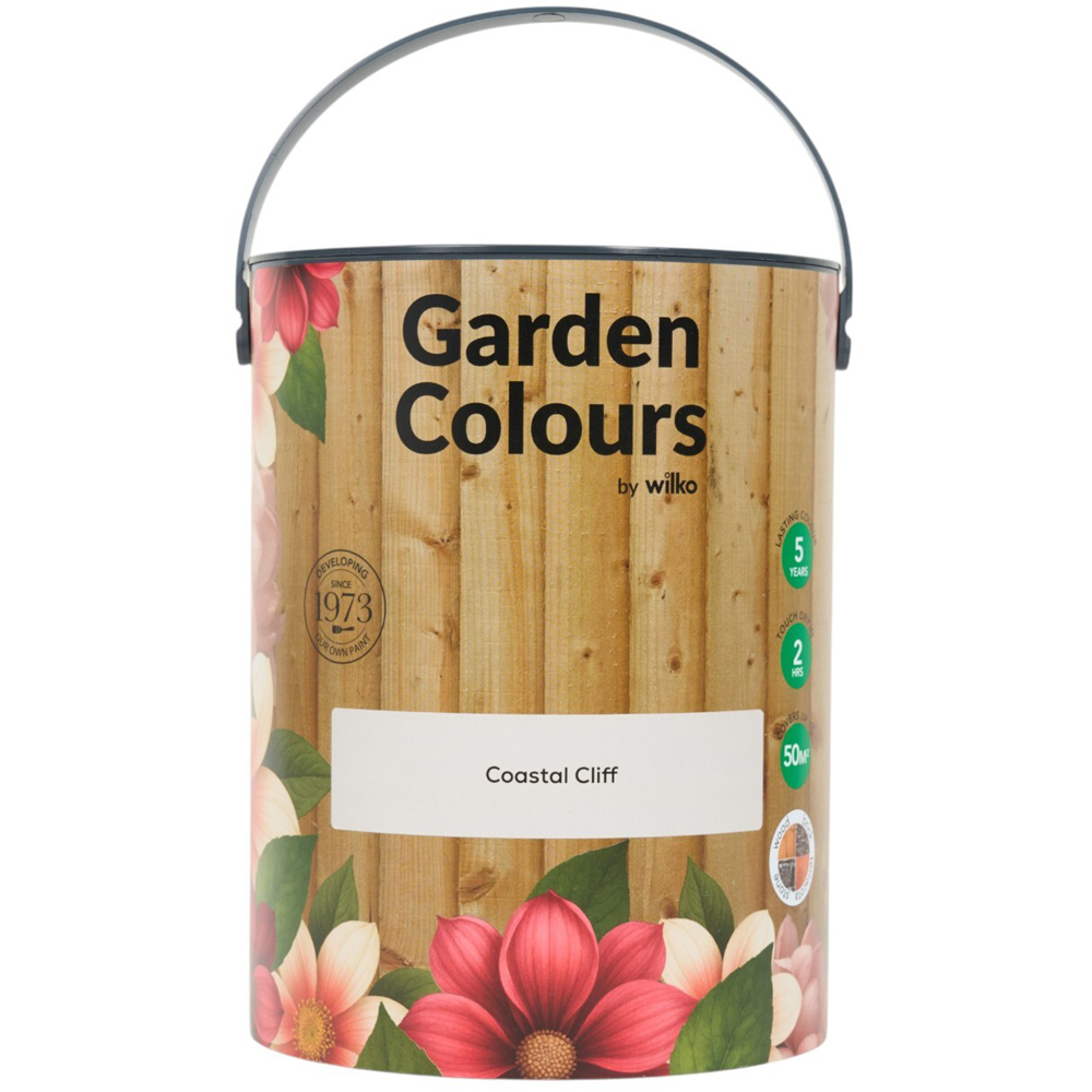 Wilko Garden Colours Coastal Cliff Wood Paint 5L Image 12