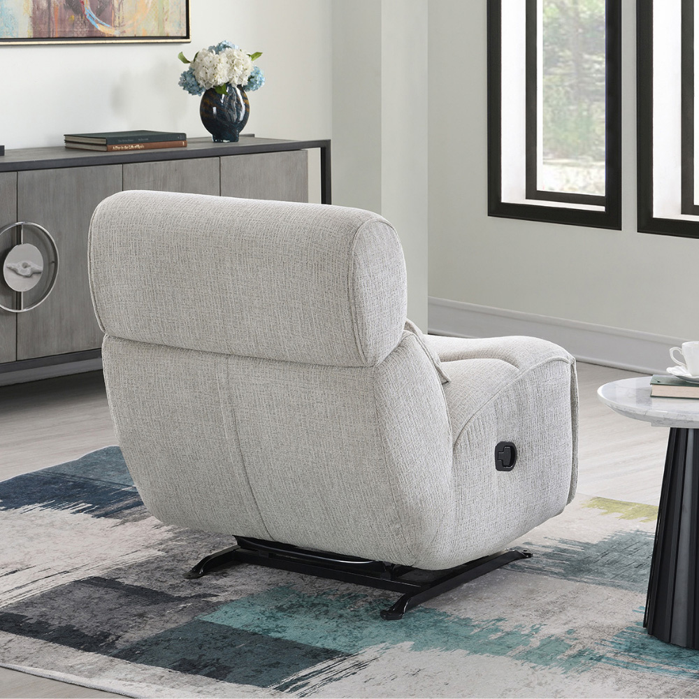 Inverin Linen Manual Recliner Rocker Chair Image 4