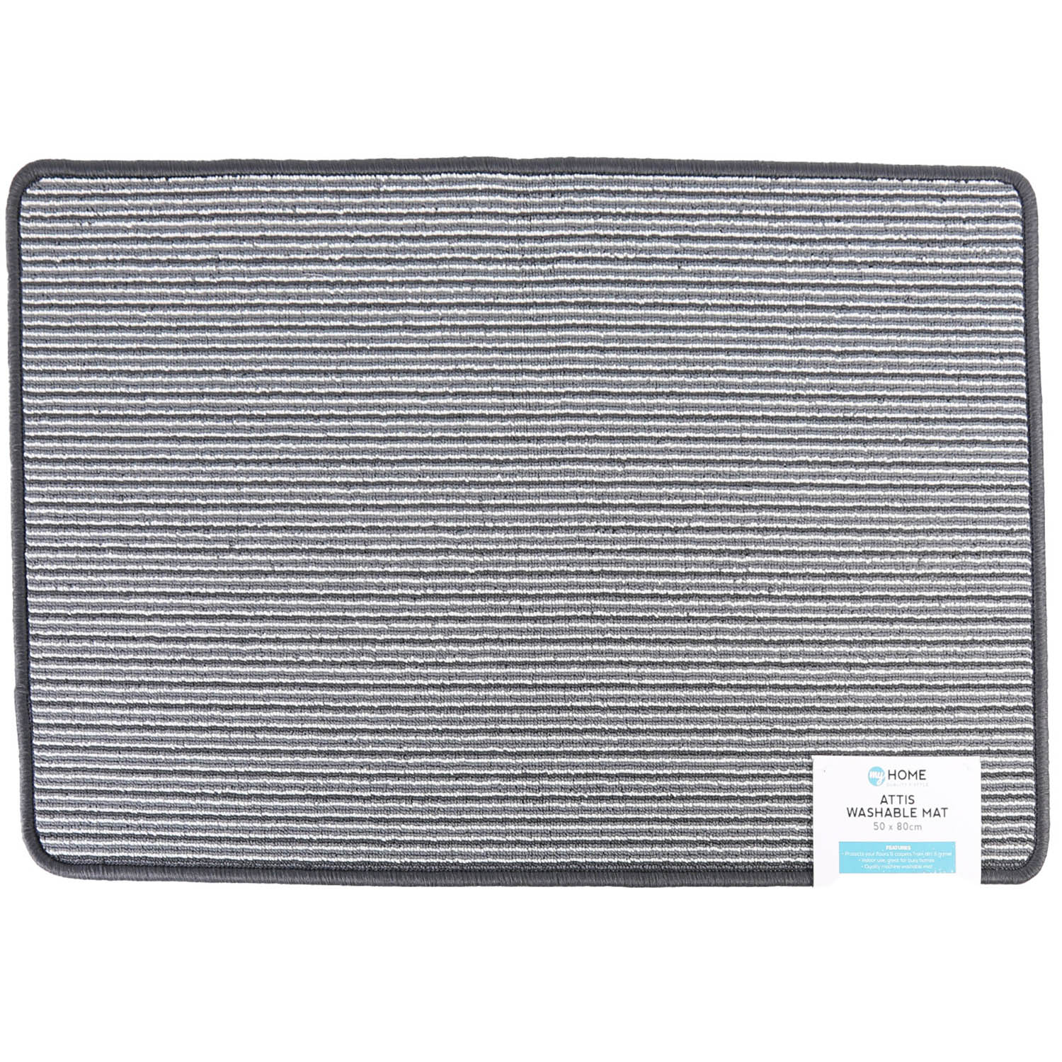 My Home Attis Machine Washable Medium Doormat 50 x 80cm Image 3