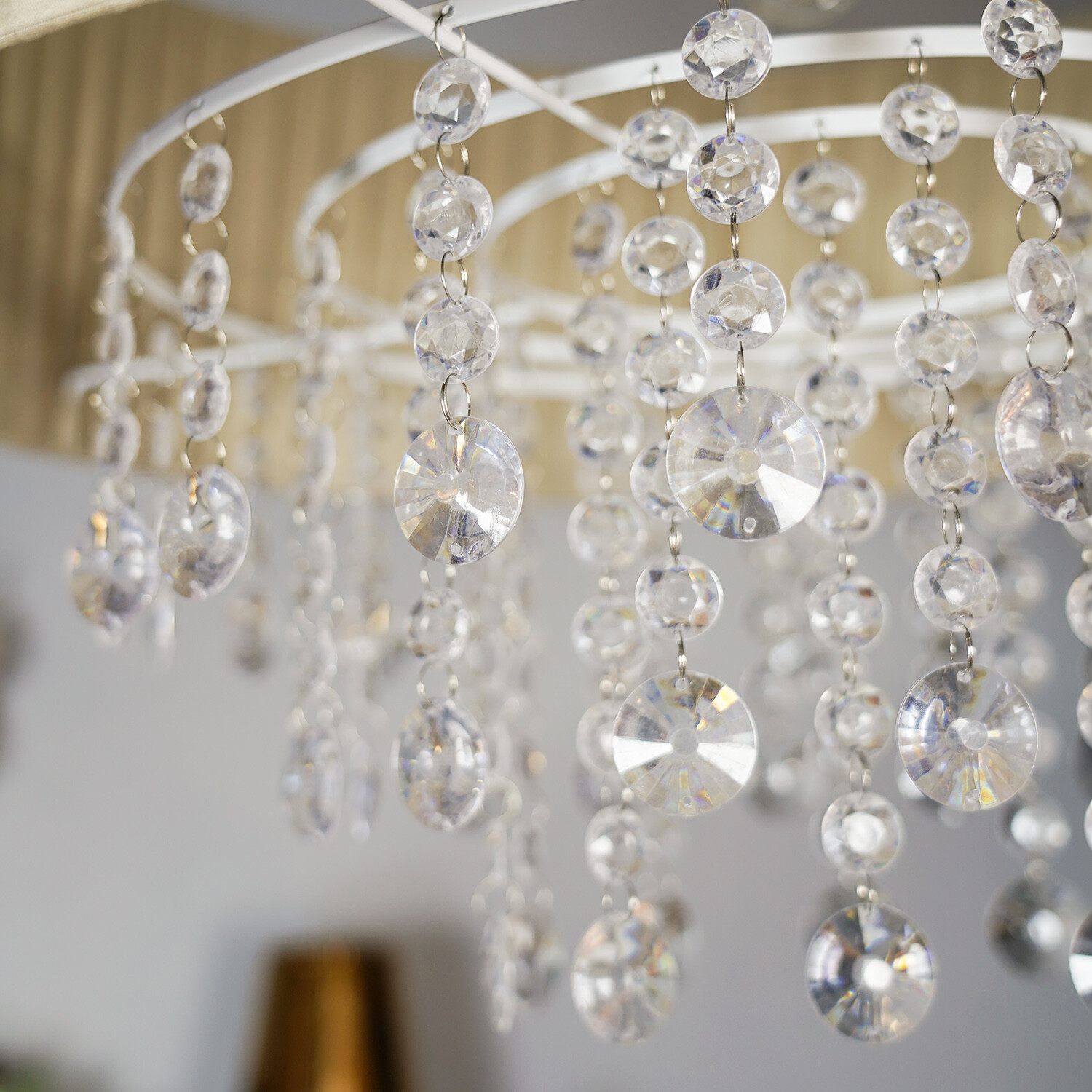 Sophia XL Jewel Droplet Shade - Neutral and Clear Image 6