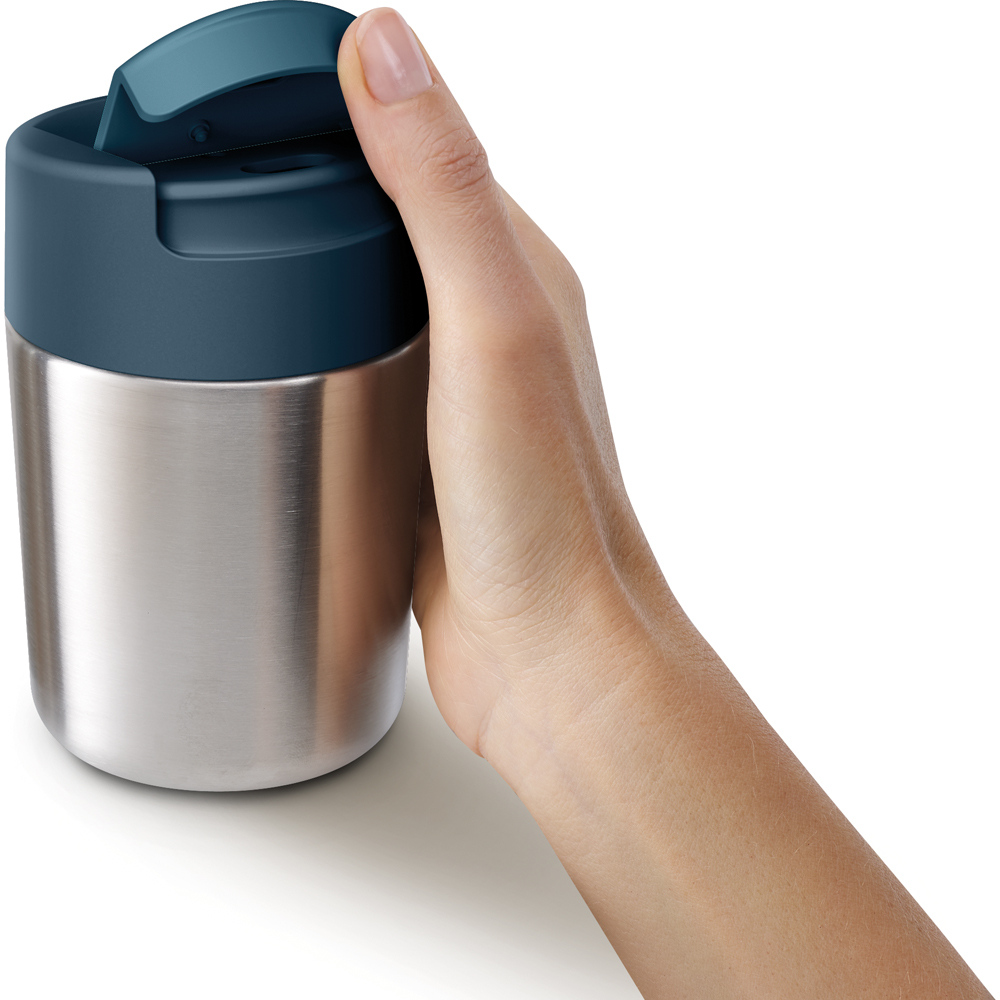 Joseph Joseph Sipp Stainless Steel Travel Mug with Hygienic Lid 340ml Image 4