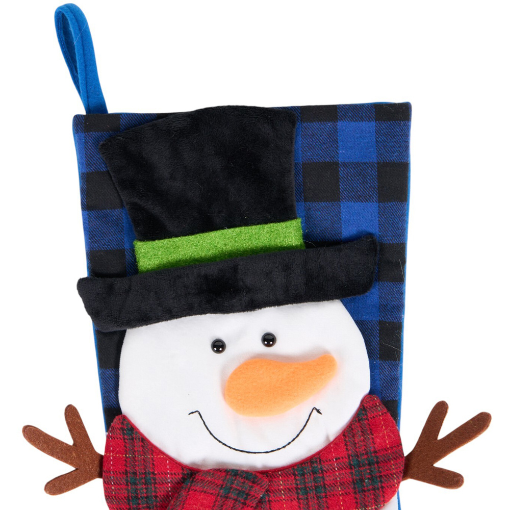 Santa or Snowman Novelty StockingMulticolour Image 6