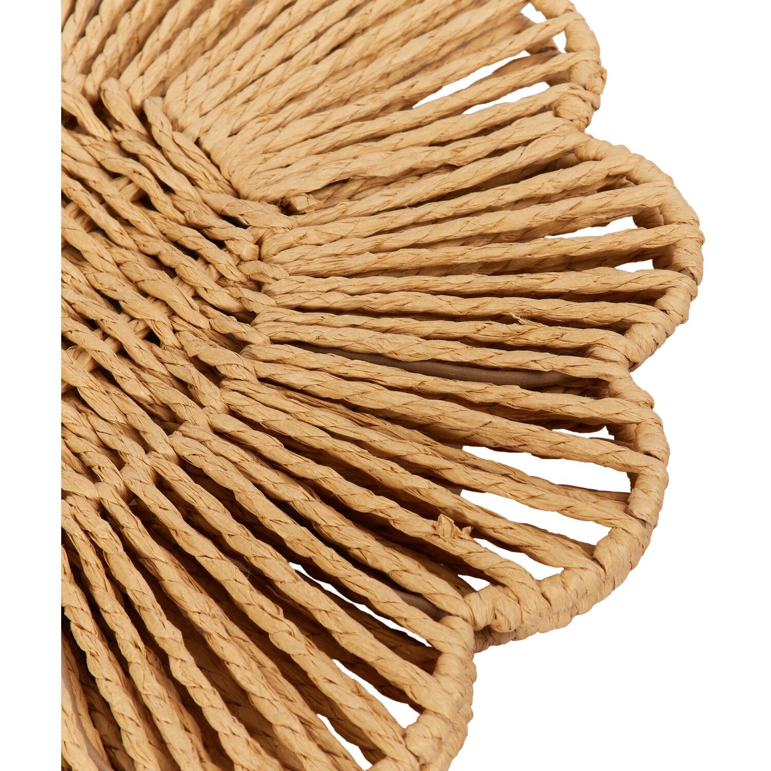 Pack of 2 Paper Rope Flower Placemats - Natural Image 4