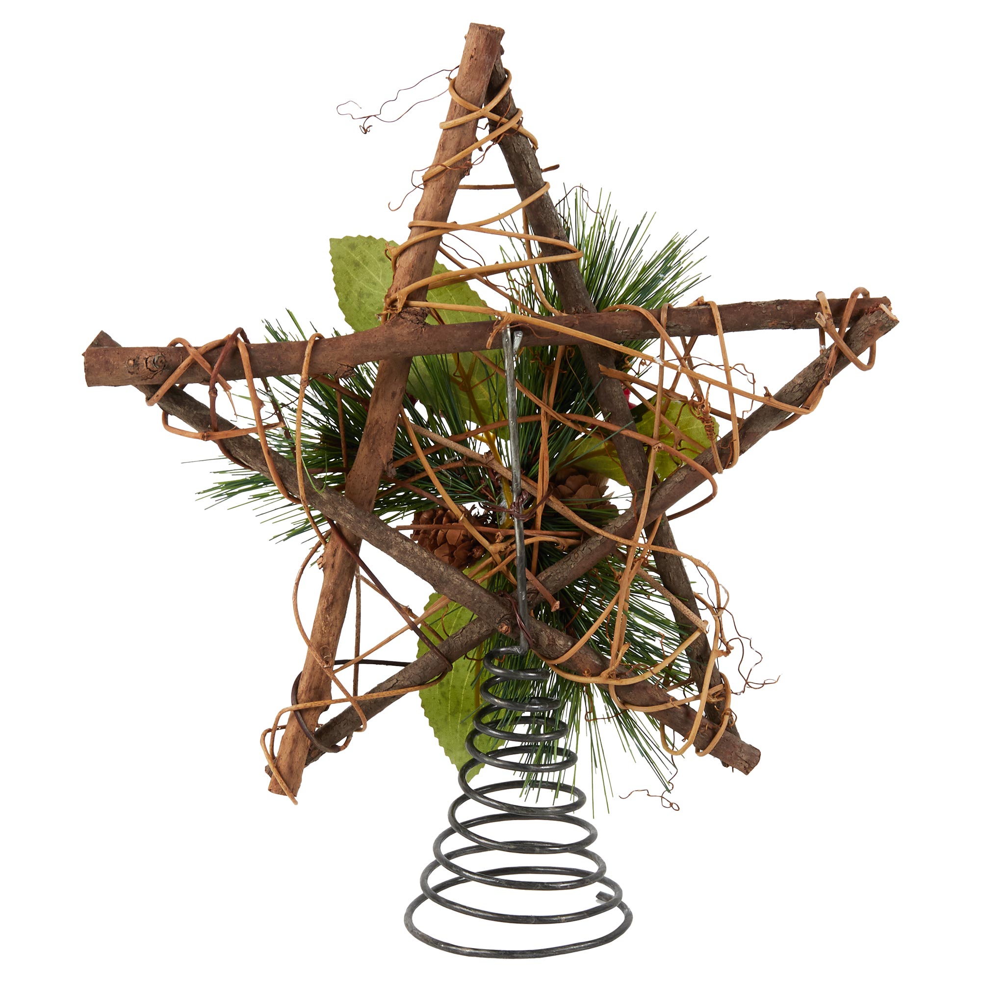 Rattan Star Tree Topper - Brown Image 4