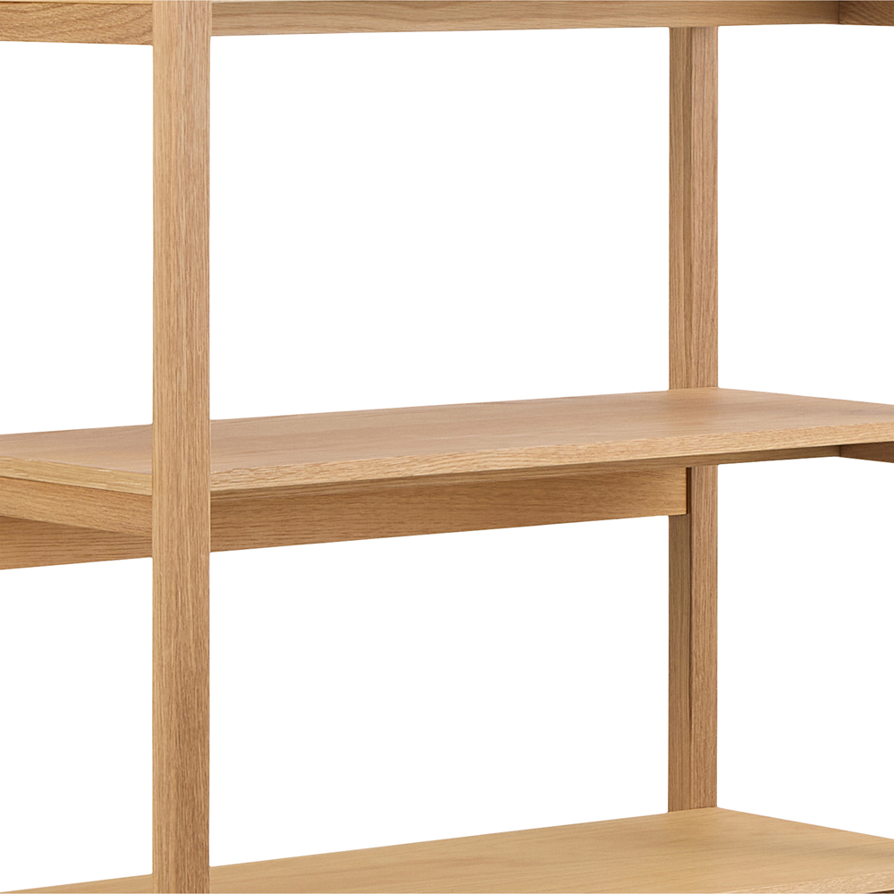 Florence Ludza 6 Shelf Oak Rectangular Bookcase Image 7