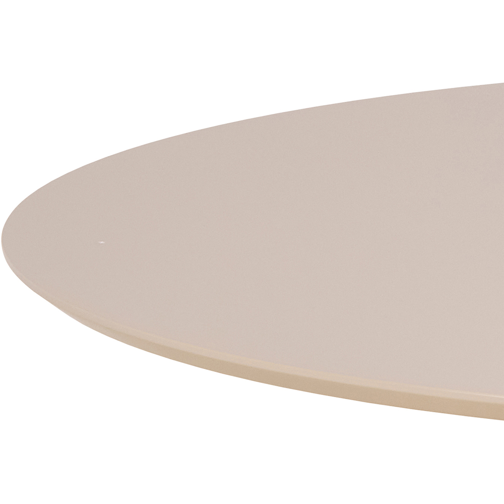 Furniture To Go Ibiza 4 Seater Round Dining Table with Beige Top and Matt Beige Base Image 6