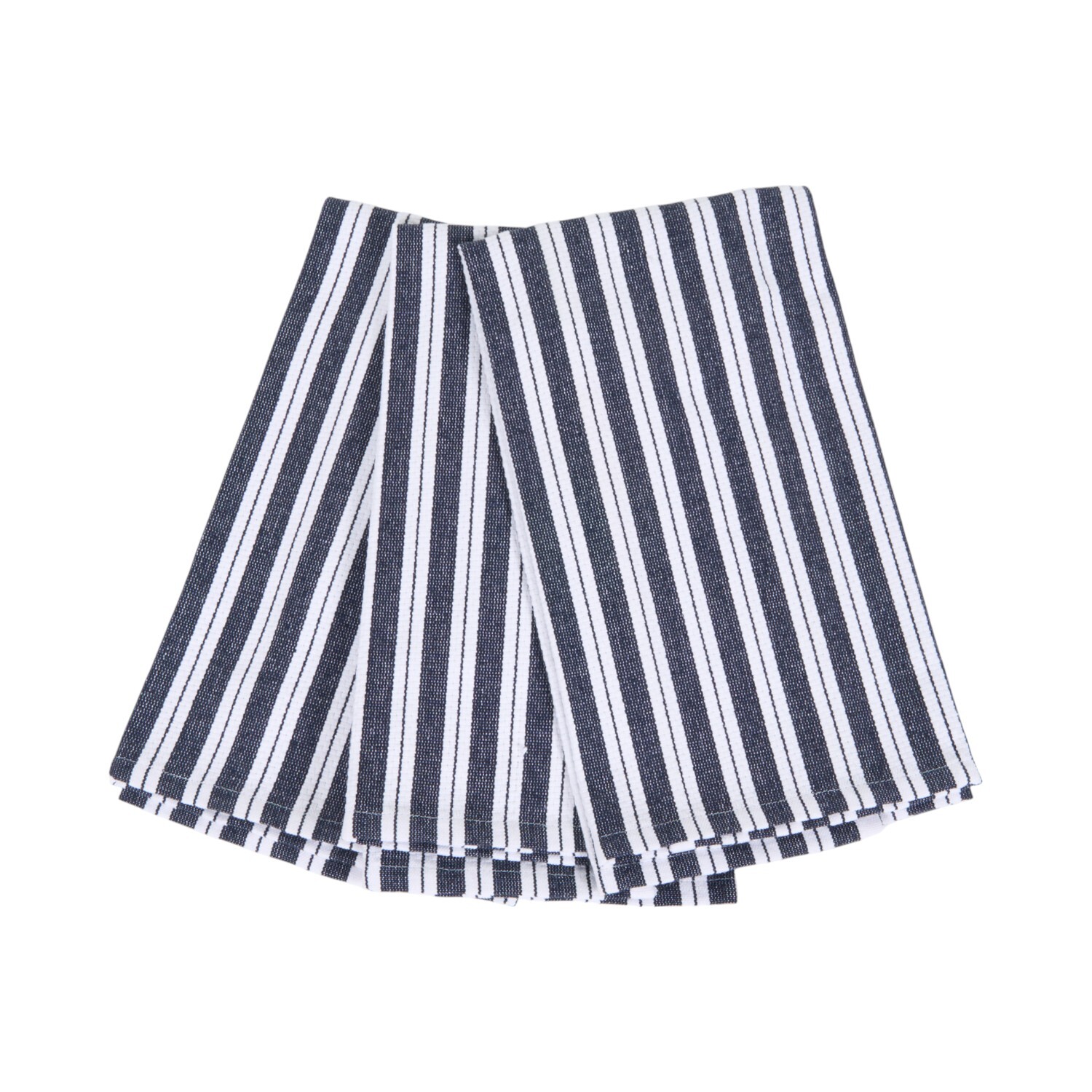 Pack of 3 Basket Weave Tea Towels - Blue Image 4