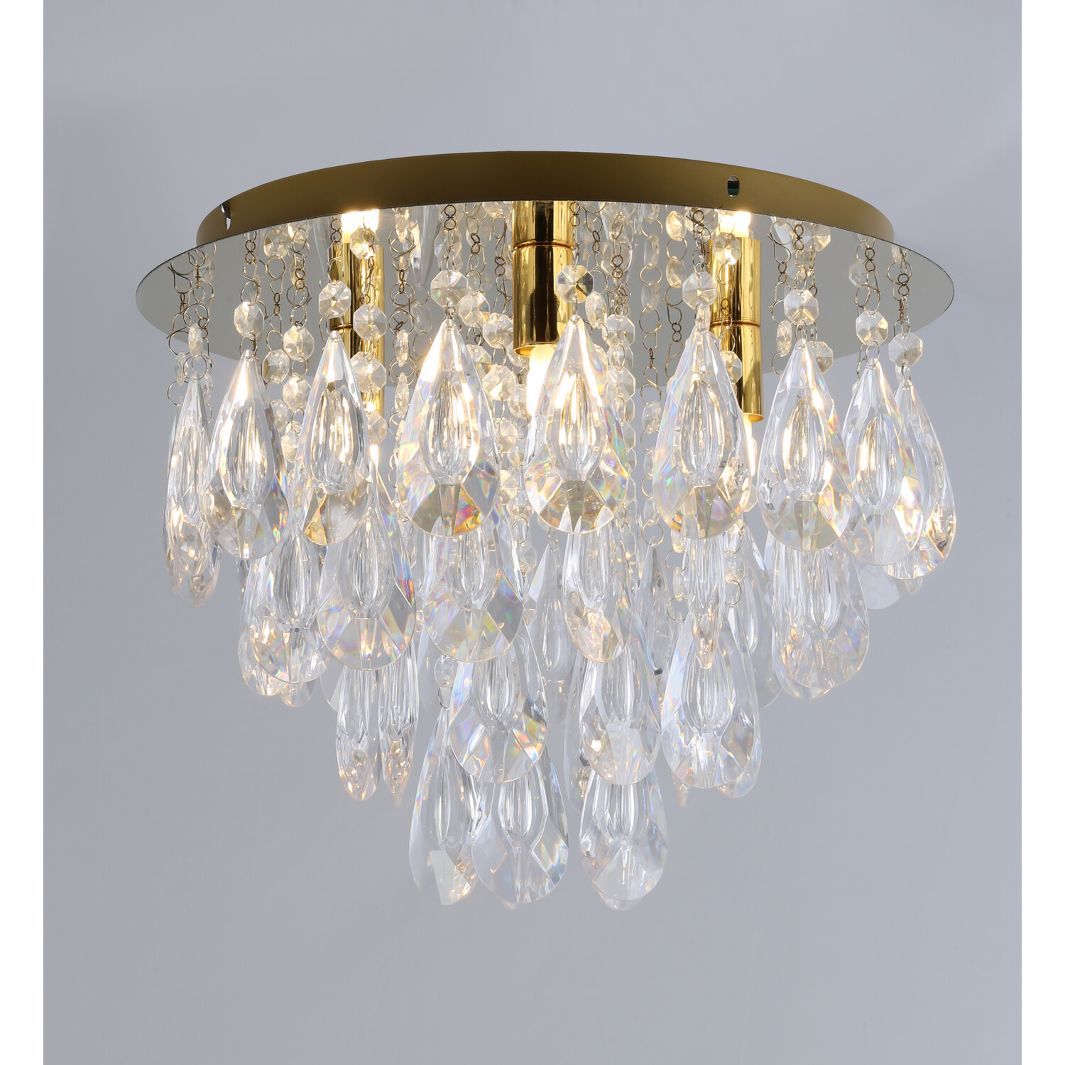 Eliana Flush Ceiling Fitting Clear Image 3