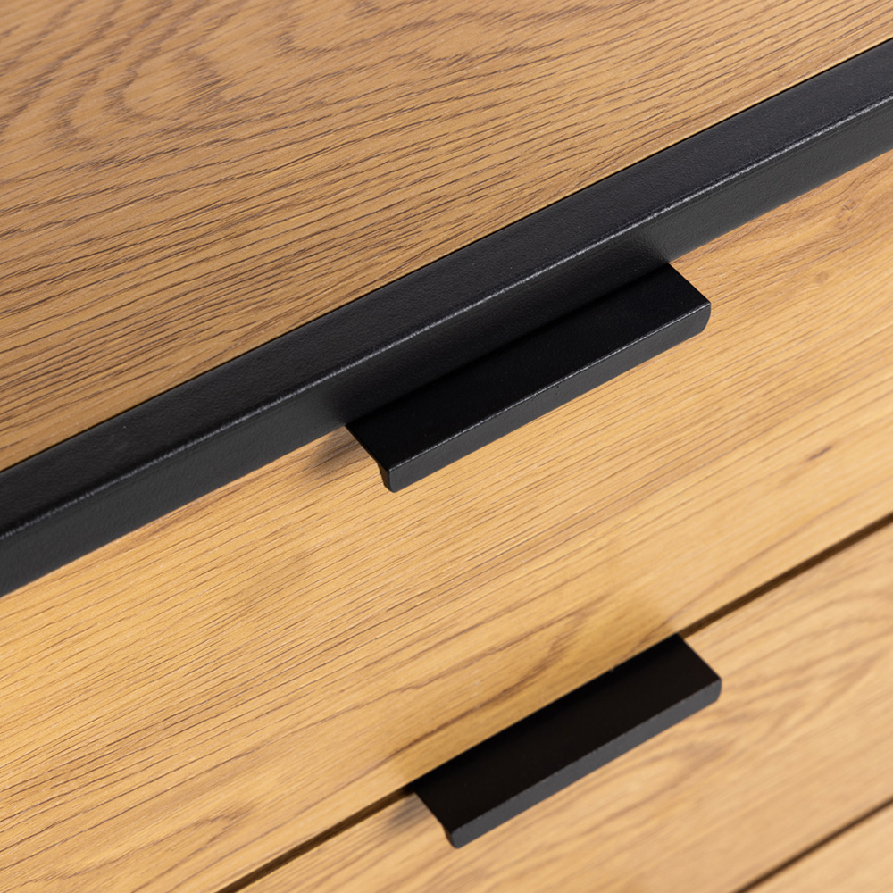 Furniture To Go Swindon Black 2 Door 3 Drawer 3 Shelf Bookcase Image 8