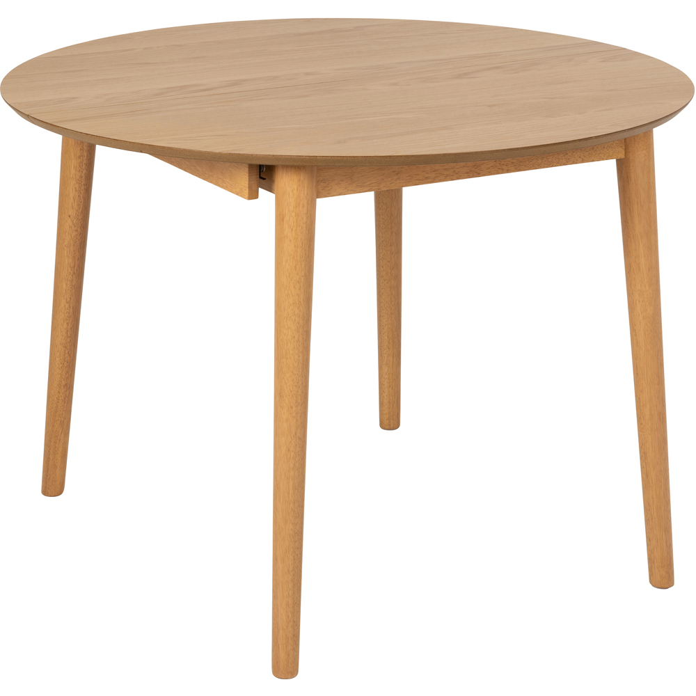 Furniture To Go Montreux Oak 5 Seater 154 to 115cm Round Extending Dining Table Image 9