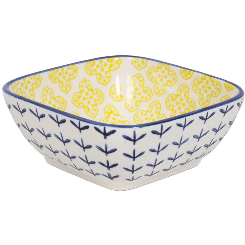 Amari Yellow 5" Square Bowl Image 3