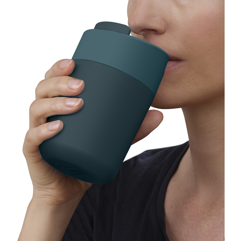 Joseph Joseph Sipp Blue Travel Mug with Hygienic Lid 340ml Image 6