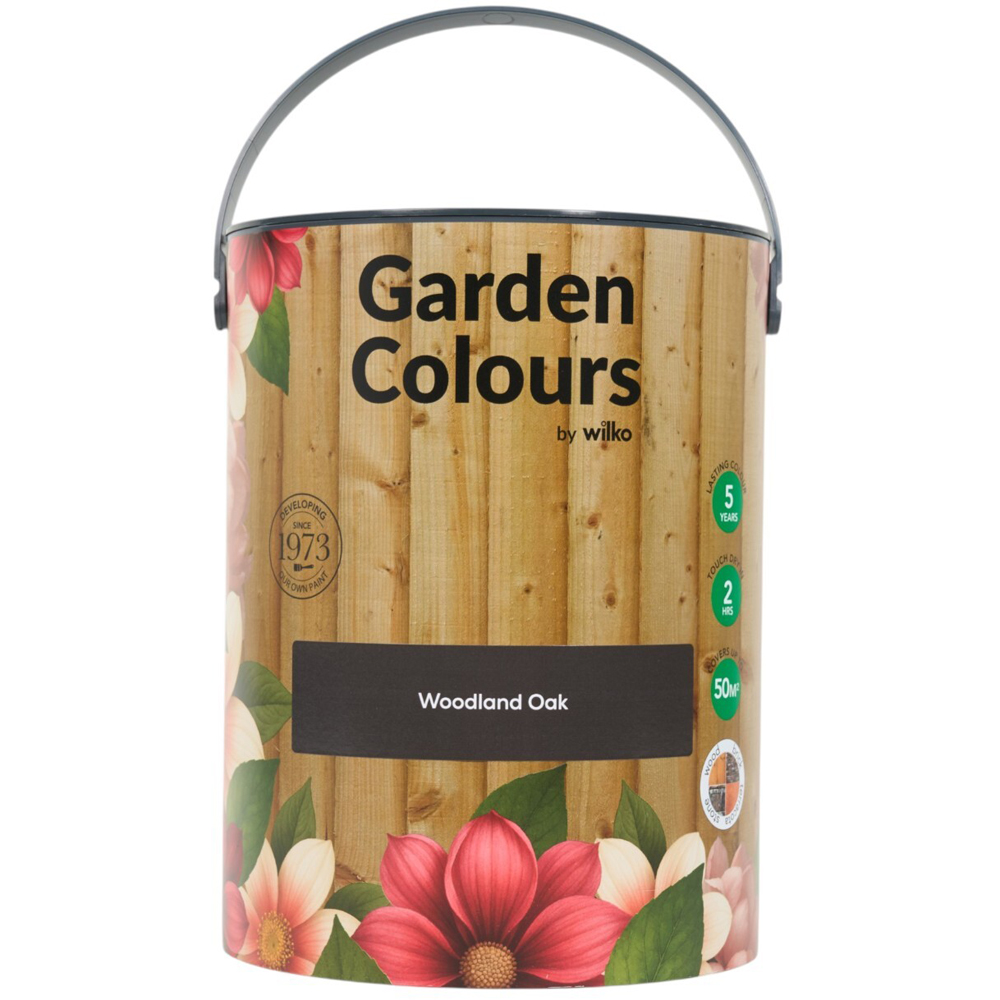 Wilko Garden Colours Woodland Oak Wood Paint 5L Image 12