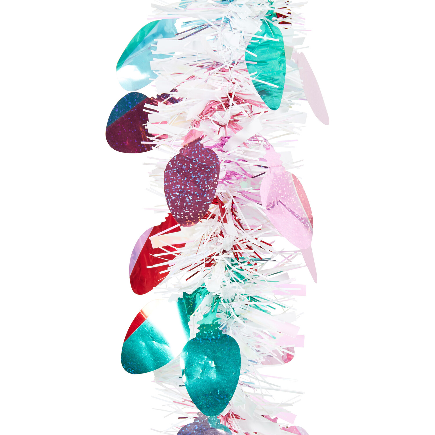 Colourful Tinsel - White Image 2