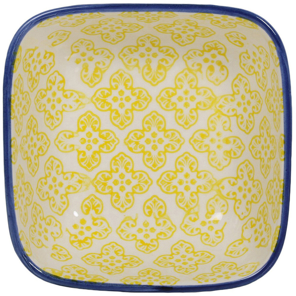 Amari Yellow 5" Square Bowl Image 5