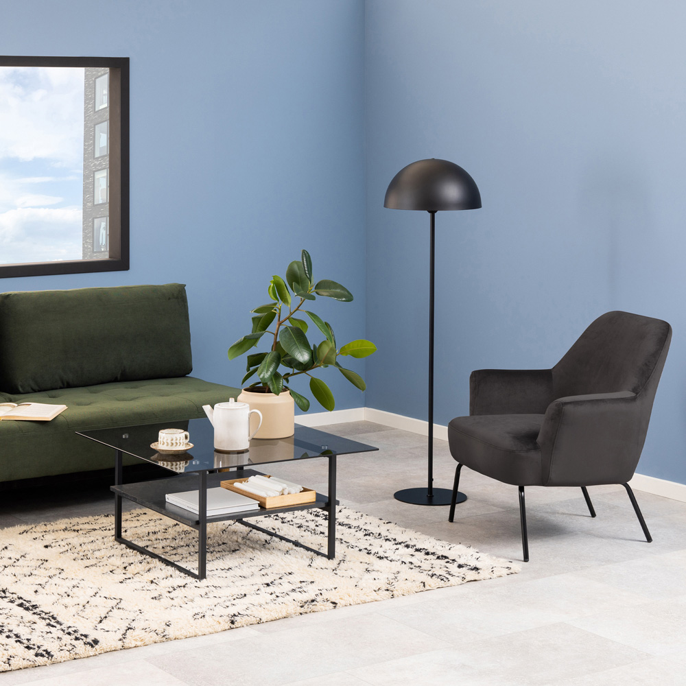 Furniture To Go Melissa Dark Grey Lounge Chair Image 4
