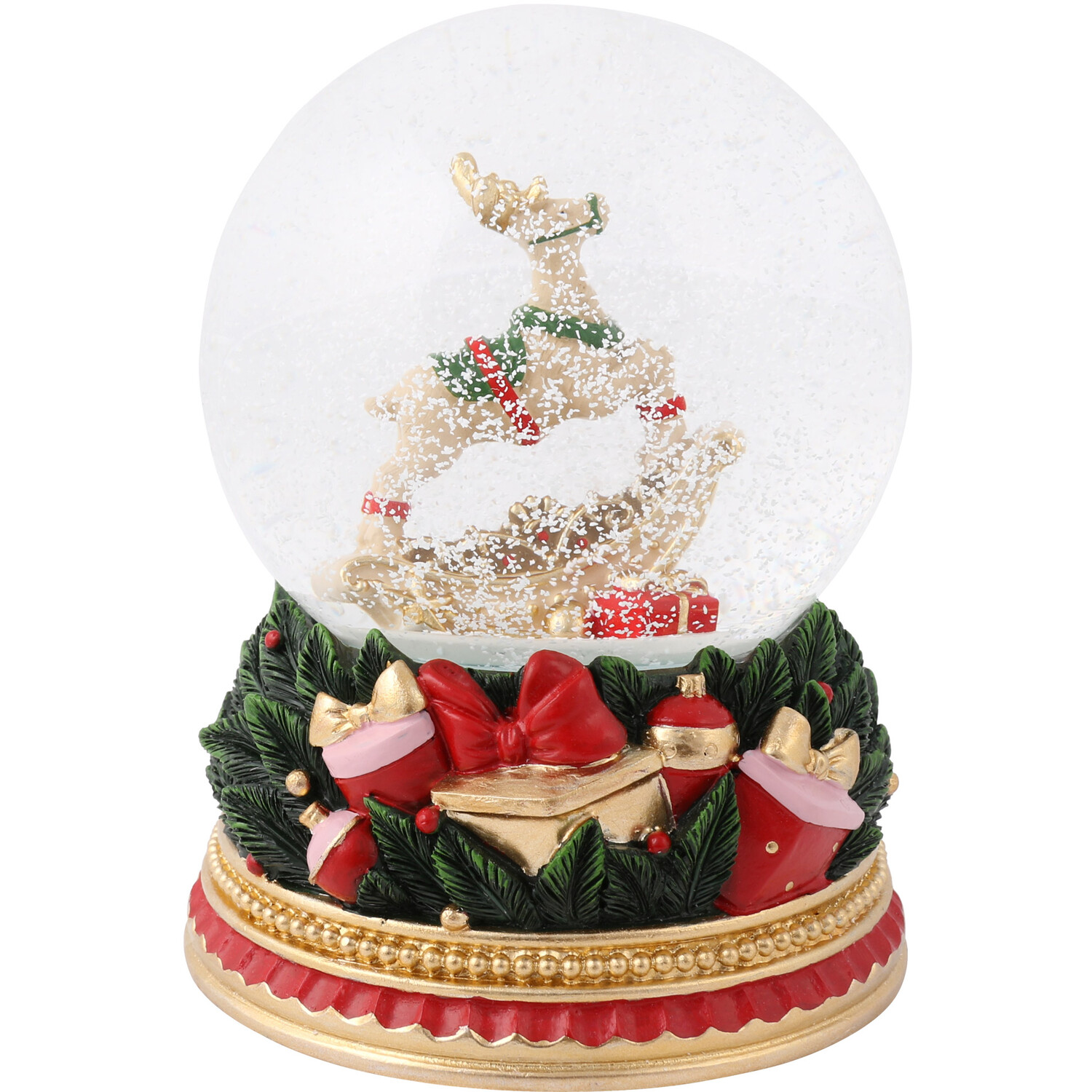 Rocking Horse Musical Snowglobe - Green Image 3