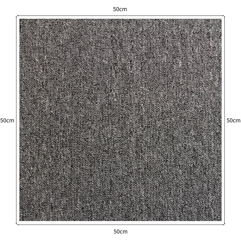 Monster Shop Anthracite Grey Carpet Floor Tile 20 Pack Image 6