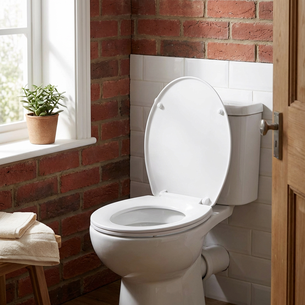 Super Slim Toilet Seat - White Image 3