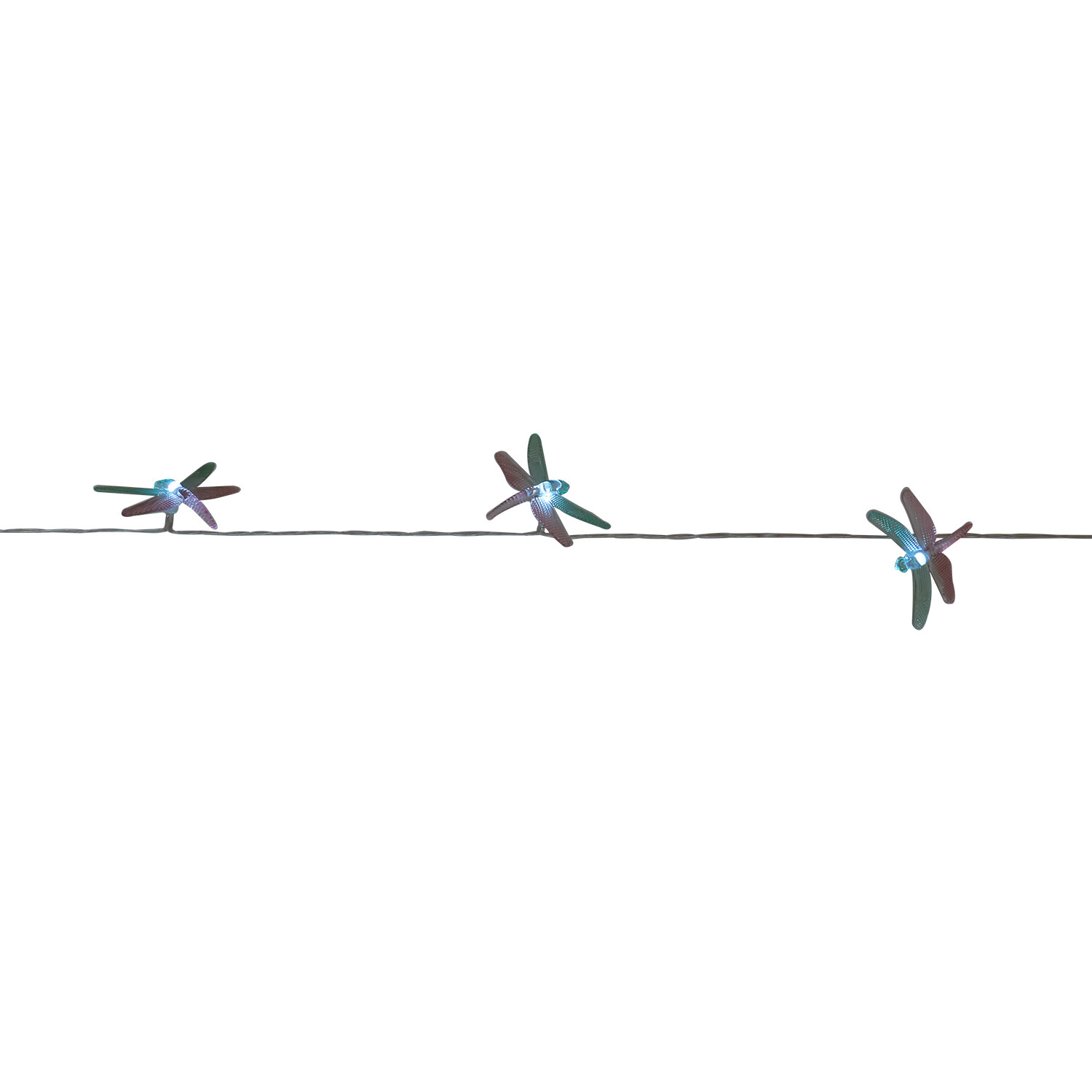 10 LED Solar Dragonfly String Light - Multicolour Image 3