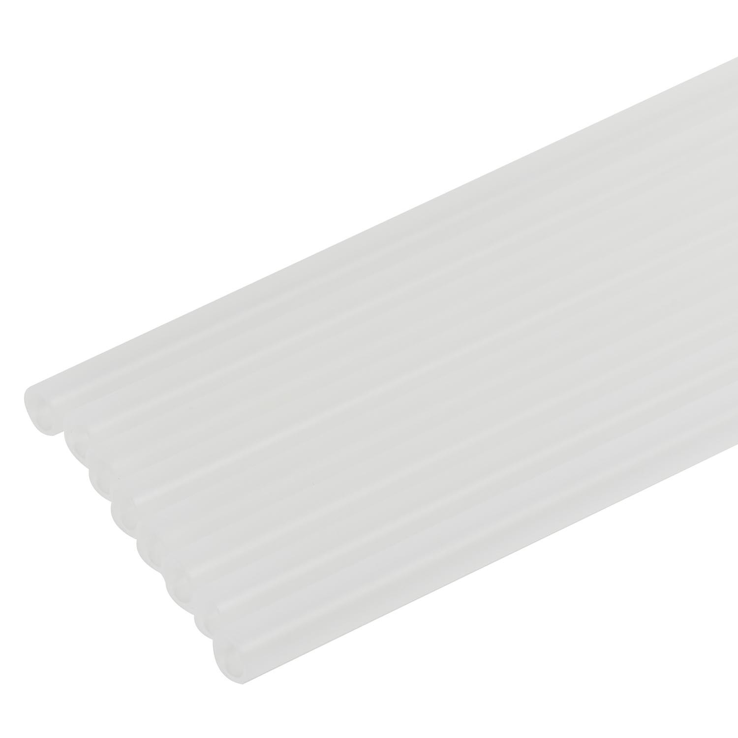 Pack of 8 Reusable Jumbo Plastic Straws - Clear Image 4