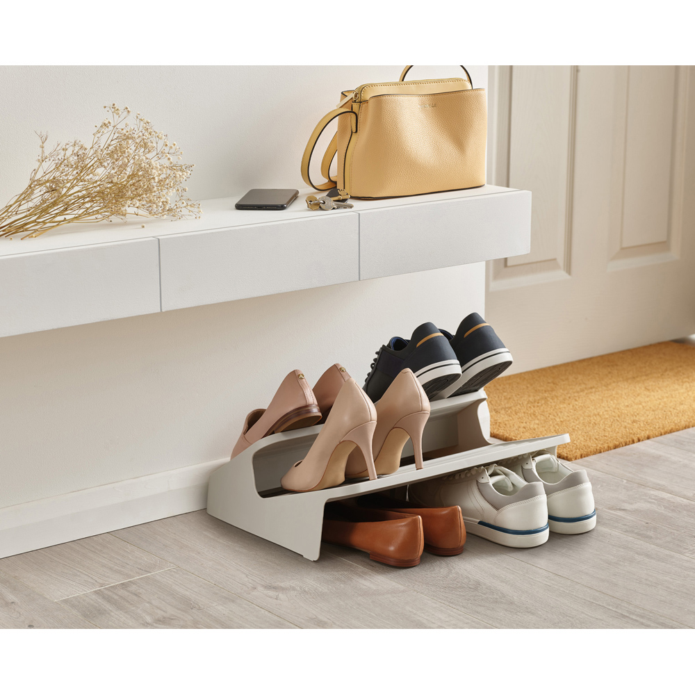 Joseph Joseph Shoe-In Ecru Space-Saving Large Shoe Rack Image 8